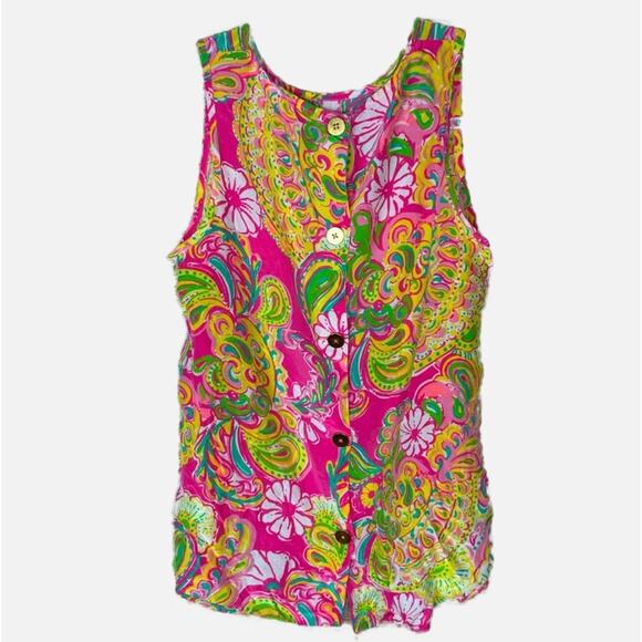 Lilly Pulitzer 100% Silk Tank Top - Picture 10 of 10